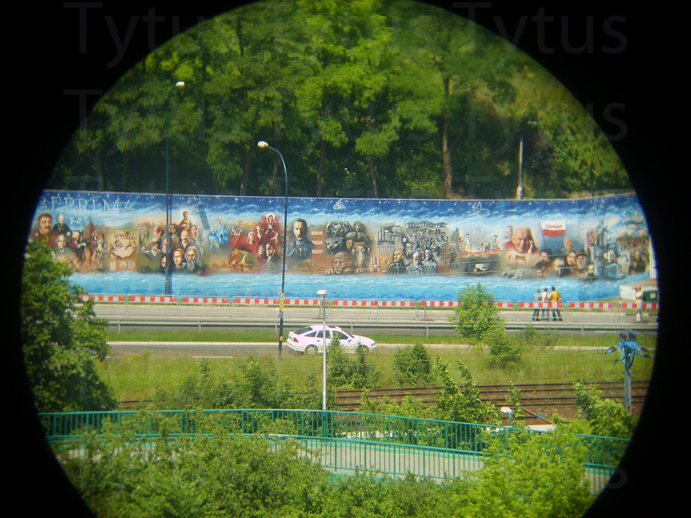 Graffiti through the field-glass