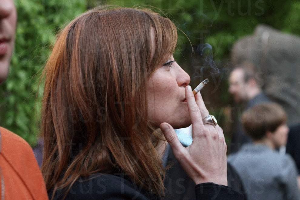 Light cloud of smoke