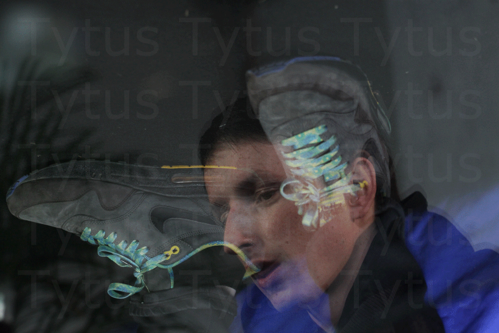 Totally Enormous Extinct Dinosaurs (TEED) in sneakers