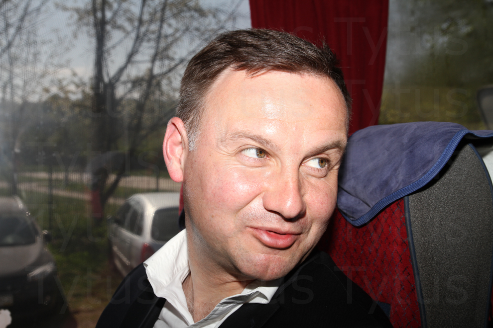 Andrzej Duda the candidate for the Presidency a year ago
