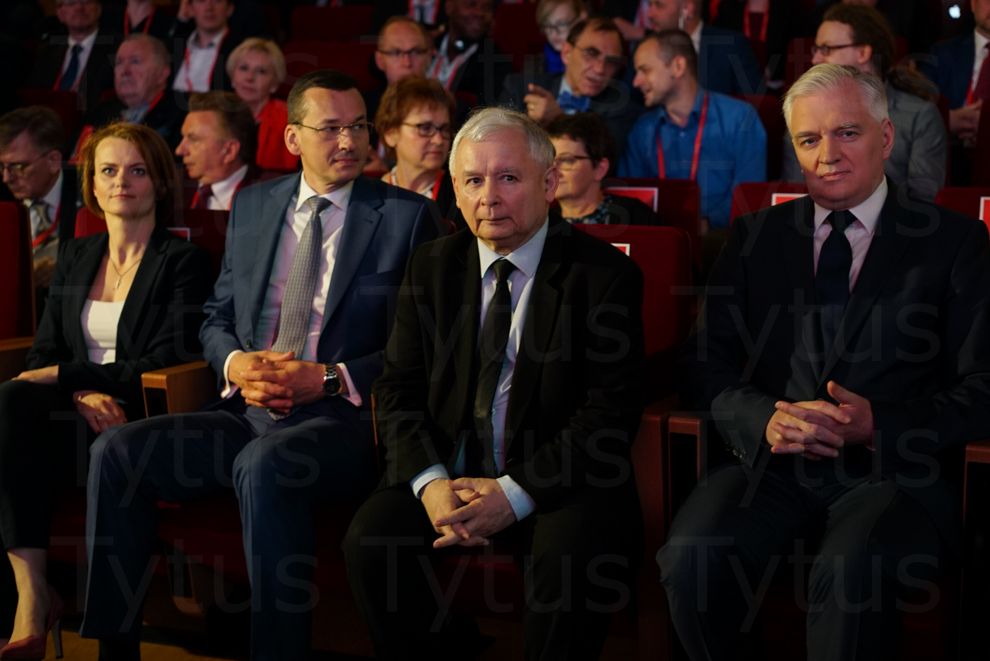 Mateusz Morawiecki,  Jarosław Kaczyński & Jarosław Gowin