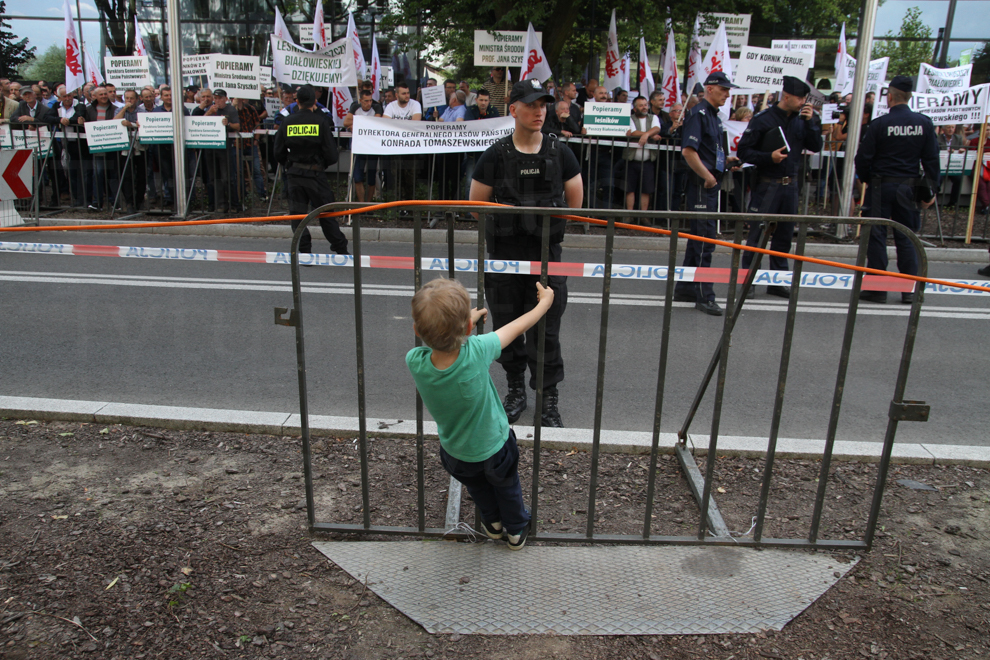 The little boy - the winner in defence of Białowieża Forest